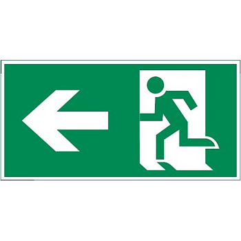 Знак "ФИГУРА / СТРЕЛКА ВЛЕВО" 240х120мм для аварийно-эвакуационного светильника IP65 VARTON V5-EM03-60.003.115