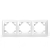 Рамка 3-м AVA бел. TOKOV LIGHT TKL-AV-RM3-C01
