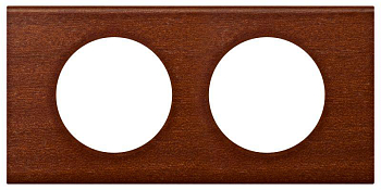 Рамка 2-м Celiane верт. орех Leg 069222