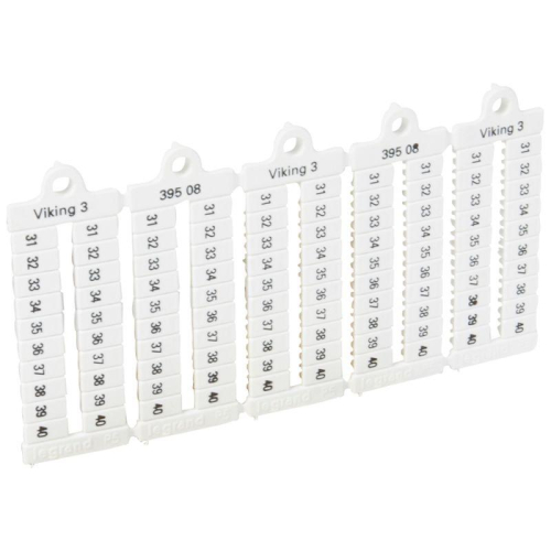 Пластина маркиров. Viking3 шаг 5мм цифры 31-40 горизонт. Leg 039508