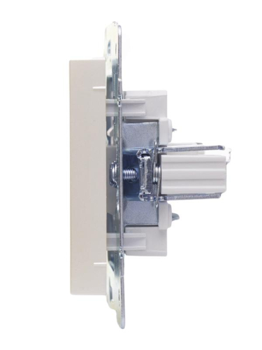 Розетка телефонная СП Vesna евро стандарт механизм жемчуж./бел. перламутр LEZARD 742-3088-137