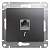 Механизм розетки телеф. 1-м Glossa RJ11 графит SchE GSL001381T