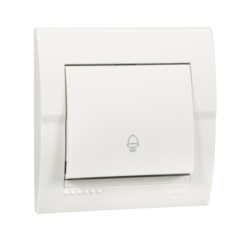 Кнопка звонка Deriy бел. LEZARD 702-0202-103