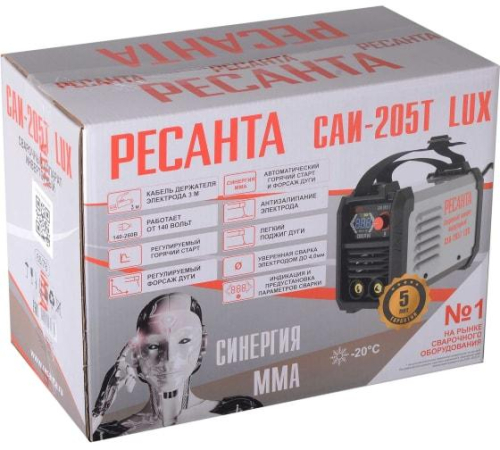 Аппарат сварочный инверторный САИ-205Т LUX Ресанта 65/78