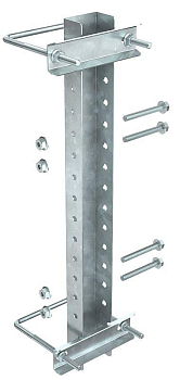 Крепление к опорам огражд. 40-62мм для 2-консолей IEK CLM50D-CO-062-2