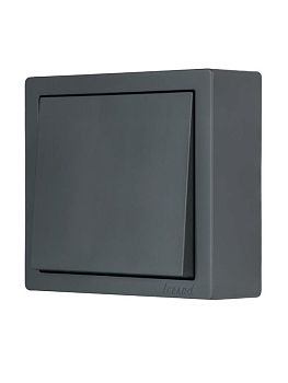 Выключатель 1-кл. ОП LETO графит LEZARD 752-3400-100