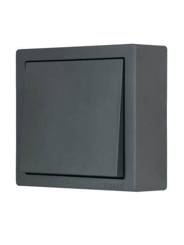 Выключатель 1-кл. ОП LETO графит LEZARD 752-3400-100