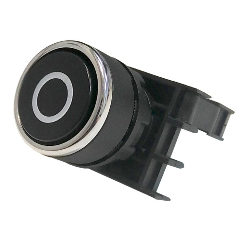 Кнопка нажимная круглая с "0" B100DH-0 черн. EMAS B100DHO