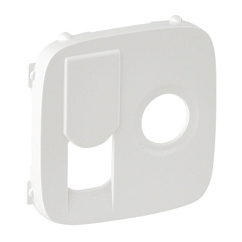 Панель лицевая Valena Allure для розетки компьютерной + TV 2-м RJ45 + TV бел. Leg 754835