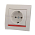Розетка 2-м СП Deriy 16А IP20 без заземл. керамика бел./бел. LEZARD 702-0202-128