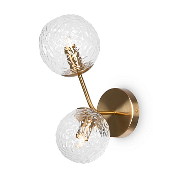 Светильник Fluff 40Вт E14х2 IP20 бра настен. Freya FR5207WL-02BZ