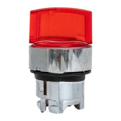 Механизм переключателя исполнительный ХB4 красн. на 2 положения с фиксацией с подсветкой с короткой ручкой IP65 EKF XB4BD2FL-R-65