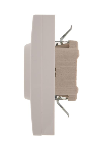 Розетка 2-м СП Rain с заземл. керамика бел. LEZARD 703-0202-127