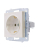 Розетка 1-м СП Vesna с заземл. защ. шторки ПБТ механизм жемчуж./бел. перламутр LEZARD 742-3088-124B