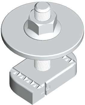 Болт STRUT 12х50 с опорой и гайкой TDZ EKF stbog12x50-TDZ