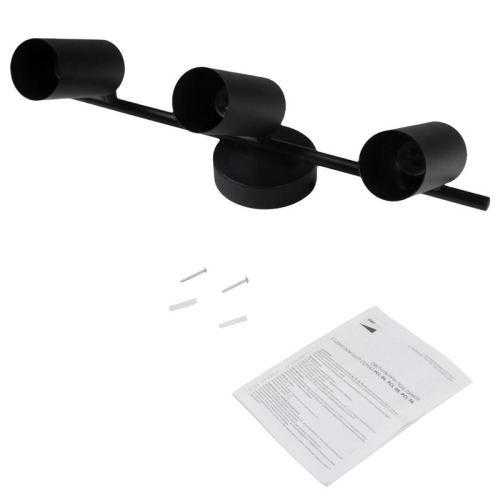 Светильник PCL-0403 3xGU10 IP20 230В BL настен./потолочн. декор. под лампу JazzWay 5066649