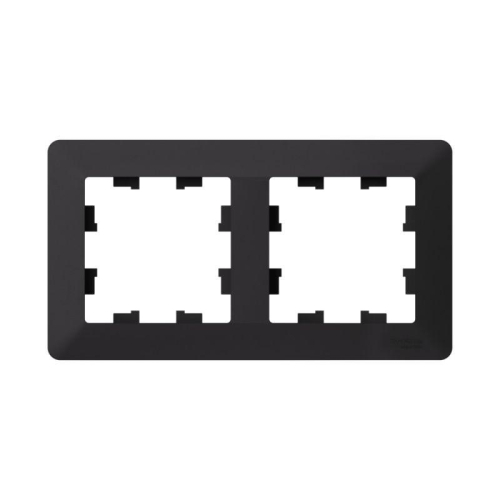 Рамка 2-м AtlasDesign Air карбон/дым. черн. SE ATN221002