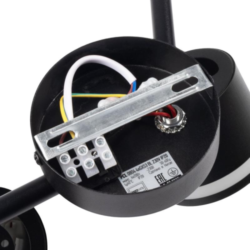 Светильник PCL-0804 max 20Вт (каждая лампа) 4xGX53 IP20 230В BL настен./потолочн. декор. под лампу JazzWay 5066922