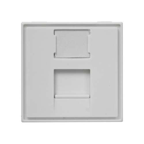 Панель лицевая 1 порт 45х45 Keystone шторка (DIY) SUPRLAN 10-0304-1