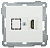 Механизм розетки СП HDMI BOLERO РHDMI-0-Б бел. IEK EHB10-K01