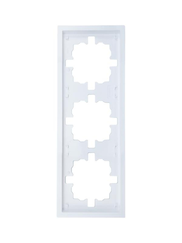 Рамка 3-мест. горизонт. ZIMA бел. LEZARD 704-0200-148