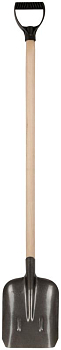 Лопата совковая "рельсовая сталь" с деревянным черенком 235х350х1420мм FIT 77194