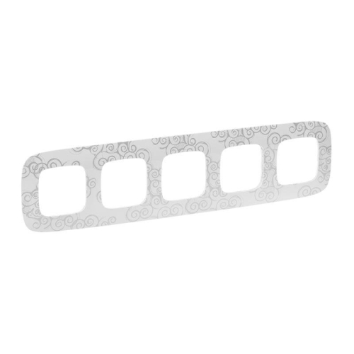 Рамка 5-м Valena Allure универсальная нарцисс хром Leg 754345