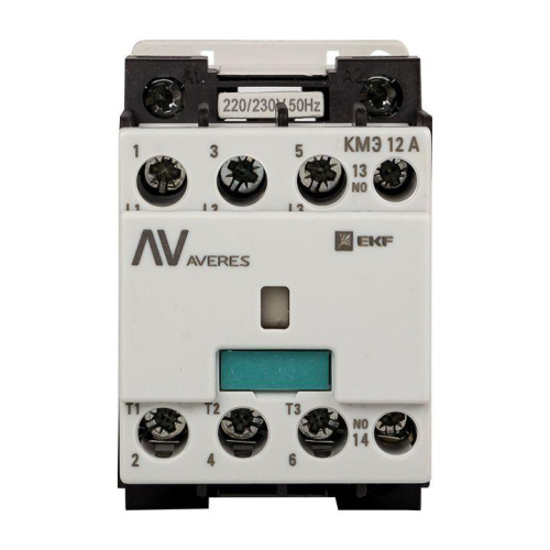 Контактор КМЭ 12А кат. 400В AC 1НЗ AVERES EKF ctr-s-12-01-400-av
