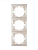 Рамка 3-м Mira вертикал. жемчуж./бел. перламутр. LEZARD 701-3000-153