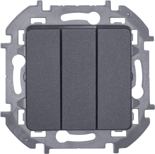 Выключатель 3-кл. Inspiria 10АХ 250В винтов. зажимы антрацит Leg 673543