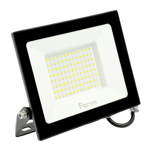 Прожектор светодиодный LL-922 100Вт 4000К IP65 AC 230В/50Гц 2835SMD черн. FERON 48108