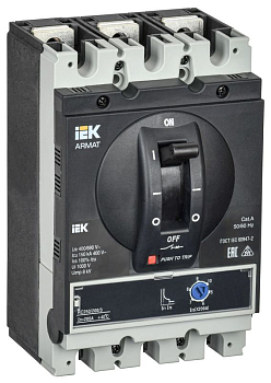 Выключатель автоматический в литом корпусе 3п G 150кА 200А расцепитель электромагн. регулируемый ARMAT IEK AR-MCCB-3G-150-0200A-MTUC