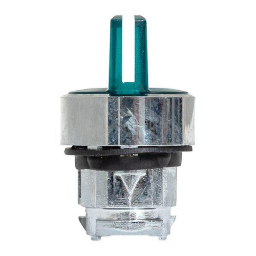 Механизм переключателя исполнительный ХB4 зел. на 3 положения возвратный без фиксации с подсветкой с короткой ручк IP65 EKF XB4BD3L-G-65