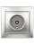 Розетка TV СП Plano 1-301-03 одиночная IP20 алюм. Intro Б0030078
