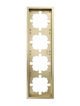 Рамка 4-м ZIMA горизонт. зол. LEZARD 704-3600-149