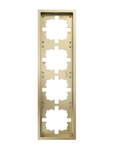 Рамка 4-м ZIMA горизонт. зол. LEZARD 704-3600-149