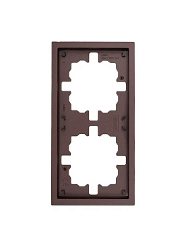 Рамка 2-мест. горизонт. ZIMA шоколад LEZARD 704-7300-147