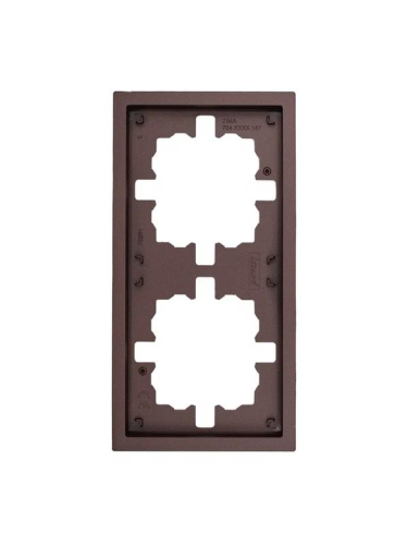 Рамка 2-мест. горизонт. ZIMA шоколад LEZARD 704-7300-147