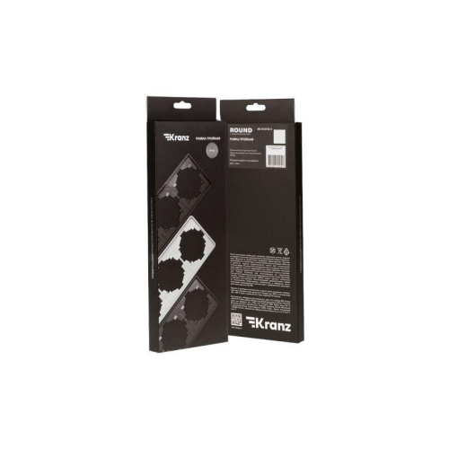 Рамка 3-м ROUND MIELE титан Kranz KR-78-0753-2