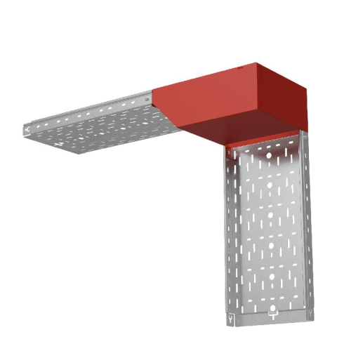 Угол для лотка вертикальный внешний L 50х300мм с разворотом трассы на 90град. "ПЛЮС" HD85 КМ PL18486
