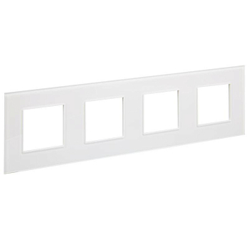 Рамка 4-м SKANDY SK-F24W стекло арктич. бел. IEK SK-M42-G-K01