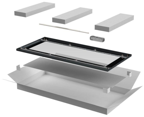 Дверь стеклянная для шкафа LINEA E 42U 600мм черн. ITK LE05-42U 600мм 6X-DR