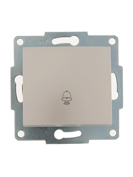 Механизм кнопки звонка 1-кл. 1п СП Karina 10А IP20 жемчуж./бел. перламутр. LEZARD 707-3088-103