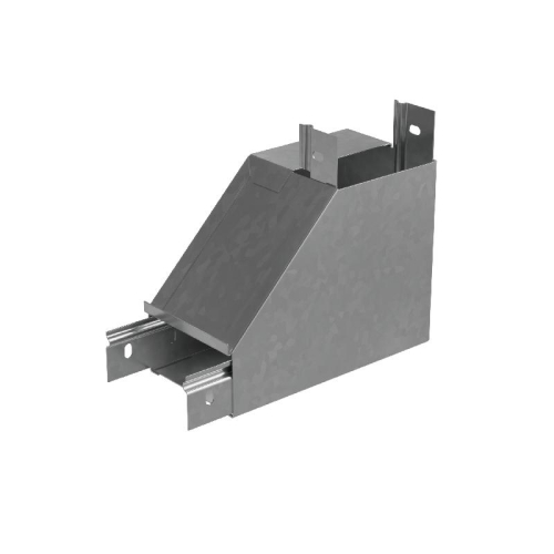 Угол для лотка вертикальный внутр. R 50х200мм с разворотом трассы на 90град. "ПЛЮС" HD85 КМ PL17668