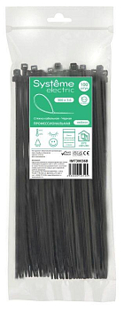 Стяжка кабельная 300х3.6 черн. (уп.100шт) SE IMT30036B