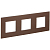 Рамка 3-м SKANDY SK-F33Br металл шоколад IEK SK-M32-M-K30
