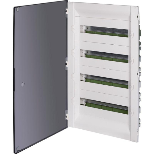 Щиток распределительный СП Practibox3 IK 07 4 рейки 72мод. с клеммник. заземл. и нейтрали IP40 прозр. дверь Leg 401759