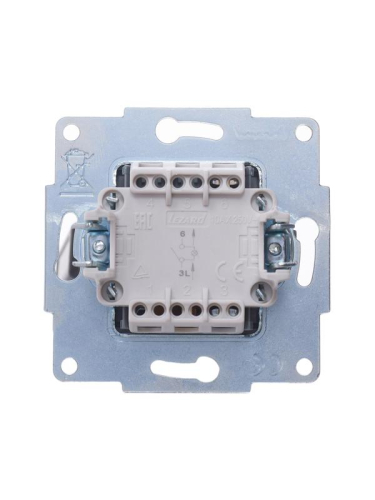 Выключатель 1-кл. СП Vesna с индикацией механизм крем. LEZARD 742-0388-111