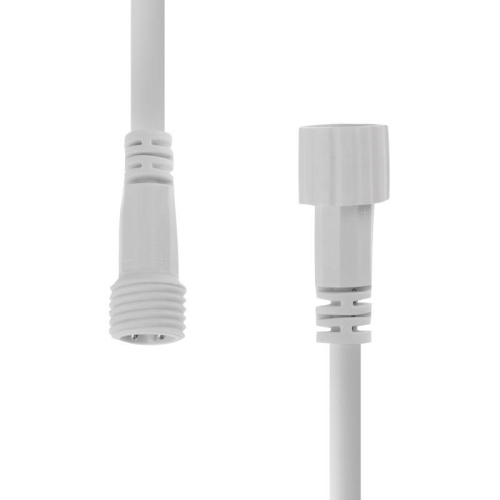 Коннектор с проводами папа-мама 2 pin бел. каучук Neon-Night 315-435