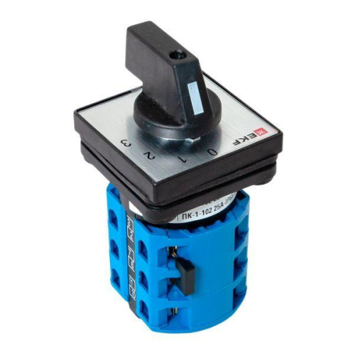 Переключатель кулачковый ПК-1-102 2п 25А "0-1-2-3" IP65 EKF pk-1-102-25-65
